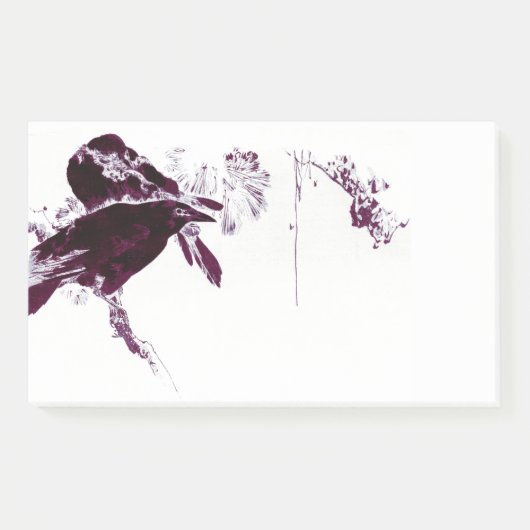 Die Ravens in den Bäumen Post-it Klebezettel (Vorderseite)