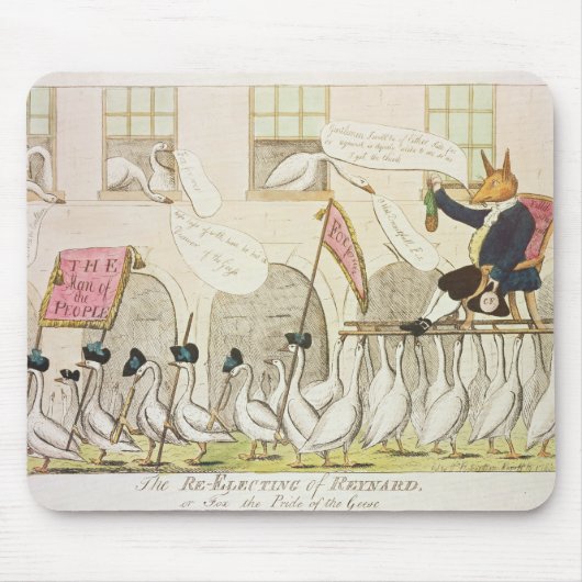 Die Re-Wahl von Reynard oder von Fox Mousepad (Vorne)