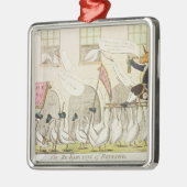 Die Re-Wahl von Reynard oder von Fox Silbernes Ornament (Links)