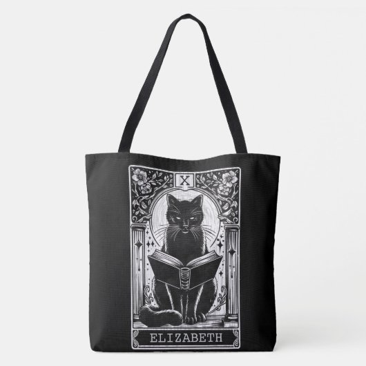 Die Reader Black Cat Tarot Card Tasche (Rückseite)
