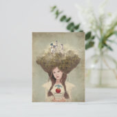 Die Reader skurrile junge Mädchen mit Büchern Kuns Postkarte (Stehend Vorderseite)