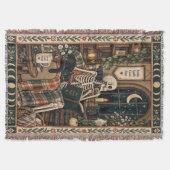 Die Reader Tarot Card Woven Decke (Vorderseite)