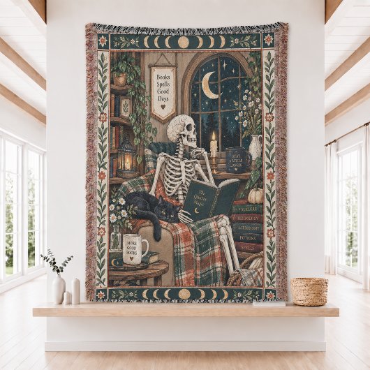 Die Reader Tarot Card Woven Decke