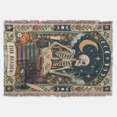 Die Reader Tarot Card Woven Decke (Vorderseite)
