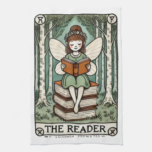 Die Reader-Tarot-Karte Geschirrtuch (Vertikal)