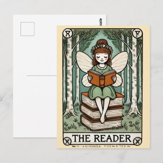 Die Reader-Tarot-Karte Postkarte (Vorne/Hinten)