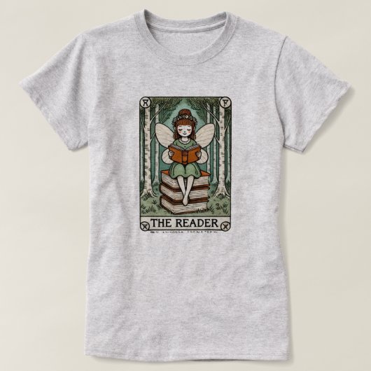 Die Reader-Tarot-Karte T-Shirt (Design vorne)