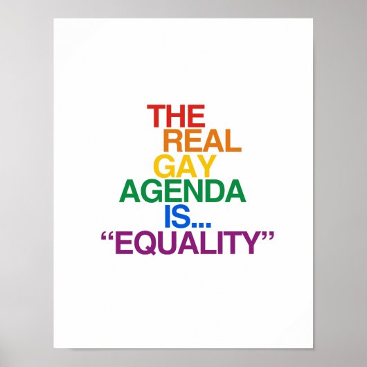 DIE REALE GAY-AGENDA POSTER (Vorne)