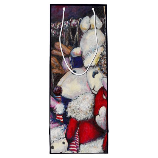 Die Realität auf der Weinkarte Geschenktüte Für Weinflaschen (Rückseite)