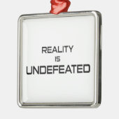 Die Realität ist unbesiegt Ornament Aus Metall (Links)