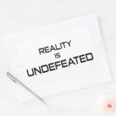 Die Realität ist unbesiegt Rechteckiger Aufkleber (Umschlag)