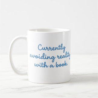 Die Realität mit einem Buch vermeiden Lustiger Les Kaffeetasse