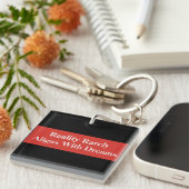 Die Realität passt sich selten den Träumen an Schlüsselanhänger (Vorderseite rechts)