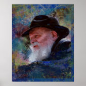 Die Rebbe Menachem Schneerson Giclee Art Print Poster (Vorne)