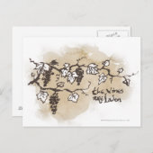 Die Reben sind beladen Postkarte (Vorne/Hinten)