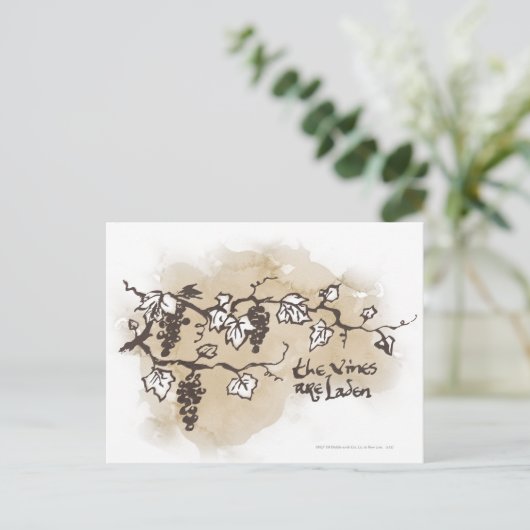 Die Reben sind beladen Postkarte (Stehend Vorderseite)