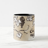 Die Reben sind beladen Zweifarbige Tasse (Mittel)