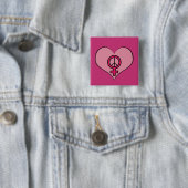 Die Recht-Protest-Herz-feministischer Button (Beispiel)