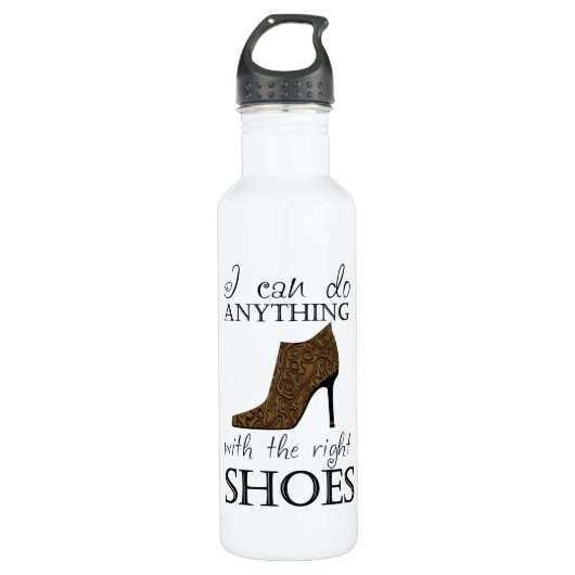 Die Recht-Schuhe Edelstahlflasche (Vorderseite)
