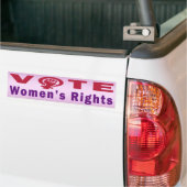 Die Rechte der Abstimmungs-Frauen 1 Autoaufkleber (Auf Lkw)