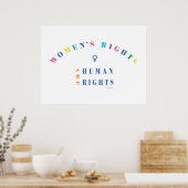 Die Rechte der Frau sind Menschenrechte, Gleichhei Poster (Küche)