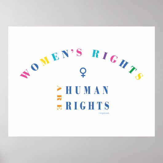 Die Rechte der Frau sind Menschenrechte, Gleichhei Poster (Vorne)