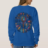 Die Rechte der Frau sind Menschenrechte - Komforta Sweatshirt (Rückseite)