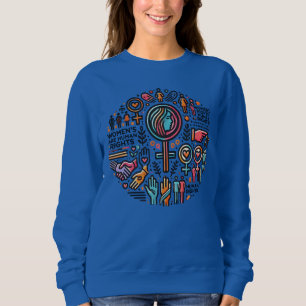 Die Rechte der Frau sind Menschenrechte - Komforta Sweatshirt