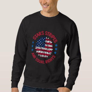 Die Rechte der Frau unter der amerikanischen Flagg Sweatshirt