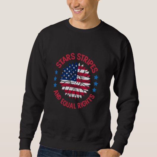 Die Rechte der Frau unter der amerikanischen Flagg Sweatshirt (Vorderseite)