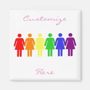 die Rechte der Frauen 2017 LGBTQIA Magnet