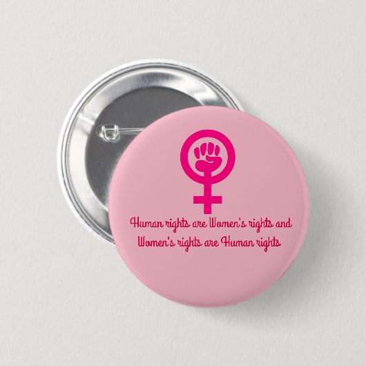 Die Rechte der Frauen sind Button (Vorne & Hinten)