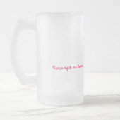 Die Rechte der Frauen sind Mattglas Bierglas (Links)