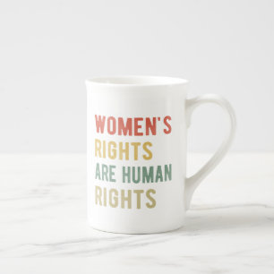 Die Rechte der Frauen sind Menschenrechte I Porzellantasse