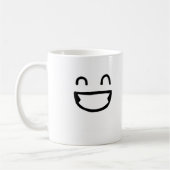 Die rechte glückliche Tasse: WIE AUF ES GESEHEN Kaffeetasse (Links)