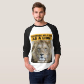 DIE RECHTE SIND SO VERSCHMUTZT WIE EIN LION, CHRIS T-Shirt (Vorne ganz)