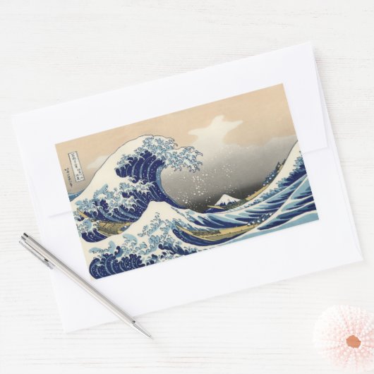 Die rechteckigen Aufkleber der Großen Welle (Umschlag)