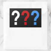 die rechteckiger aufkleber (Tasche)