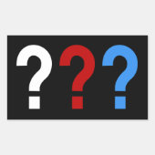 die rechteckiger aufkleber (Vorderseite)