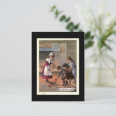 Die Rechtschreibung des Vintagen Kinderbuchbilds Postkarte (Stehend Vorderseite)