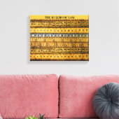 DIE RECHTSORDNUNGEN LEINWANDDRUCK (Insitu (Wohnzimmer))