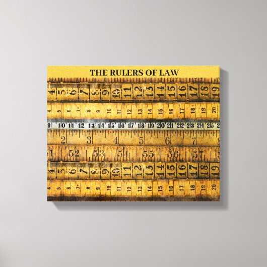 DIE RECHTSORDNUNGEN LEINWANDDRUCK (Vorderseite)