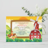 Die Red Barn Einladung (Stehend Vorderseite)