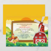 Die Red Barn Einladung (Vorne/Hinten)