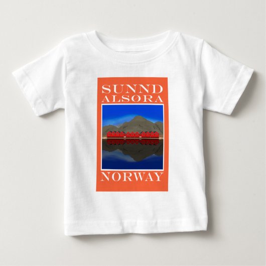 Die Red Boat Houses Sunndalsøra Norwegen Baby T-shirt (Vorderseite)