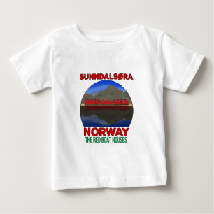 Die Red Boat Houses Sunndalsøra Norwegen Baby T-shirt
