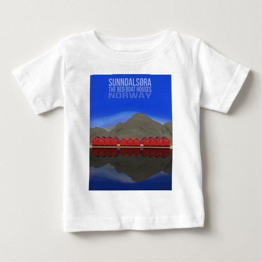 Die Red Boat Houses Sunndalsøra Norwegen Baby T-shirt (Vorderseite)