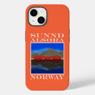 Die Red Boat Houses Sunndalsøra Norwegen Case-Mate iPhone 14 Hülle