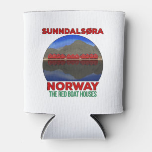 Die Red Boat Houses Sunndalsøra Norwegen Dosenkühler