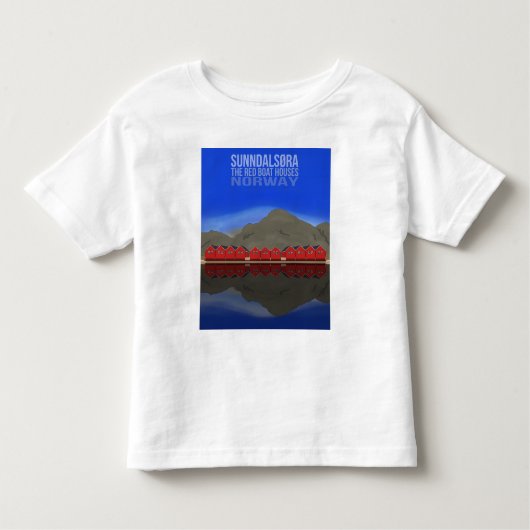 Die Red Boat Houses Sunndalsøra Norwegen Kleinkind T-shirt (Vorderseite)